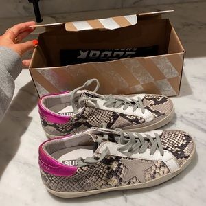 Golden Goose All Star Sneaker Python Print Pink
